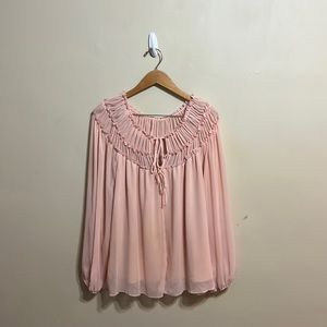 Beautiful, Sheer Pink Blouse